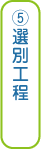 ⑤選別工程